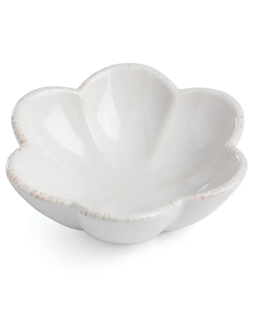 French Perle Scallop Mini Dish - White, Stoneware image