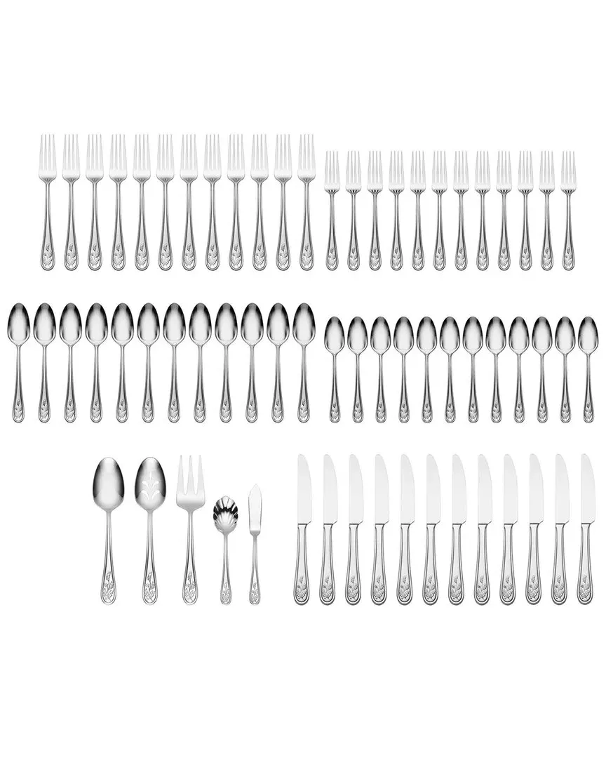 Holiday 65pc Flatware Set - Stainless Steel