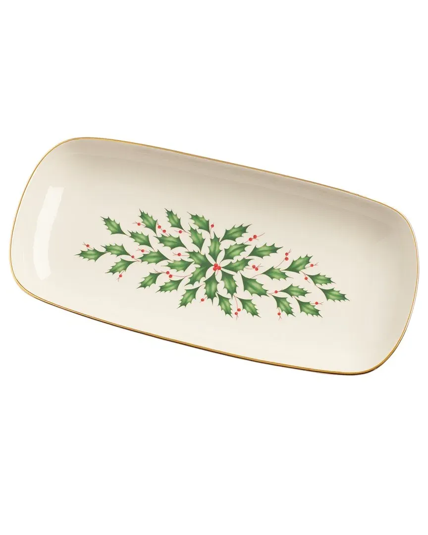 Hosting The Holidays Bread Tray - Multicolor, Porcelain