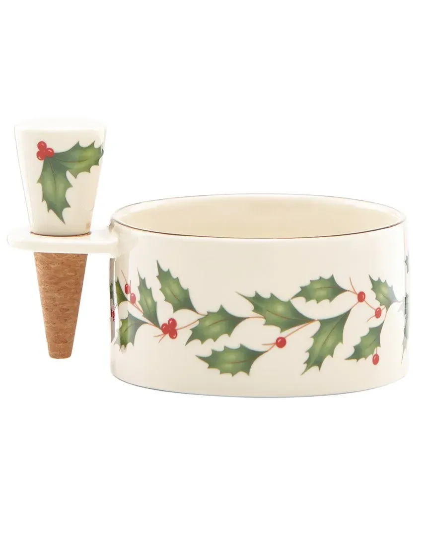 Hosting The Holidays Wine Coaster & Stopper Set - Multicolor, Porcelain