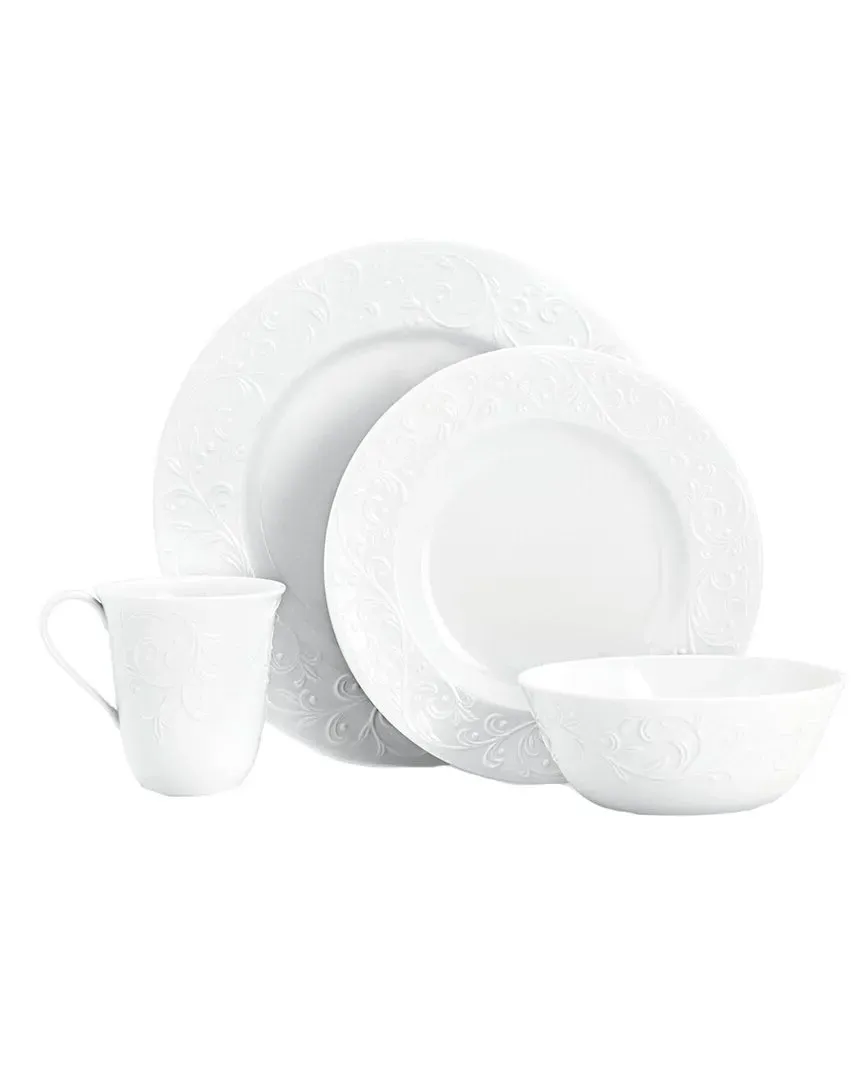 Opal Innocence Carved 4pc Place Setting - White