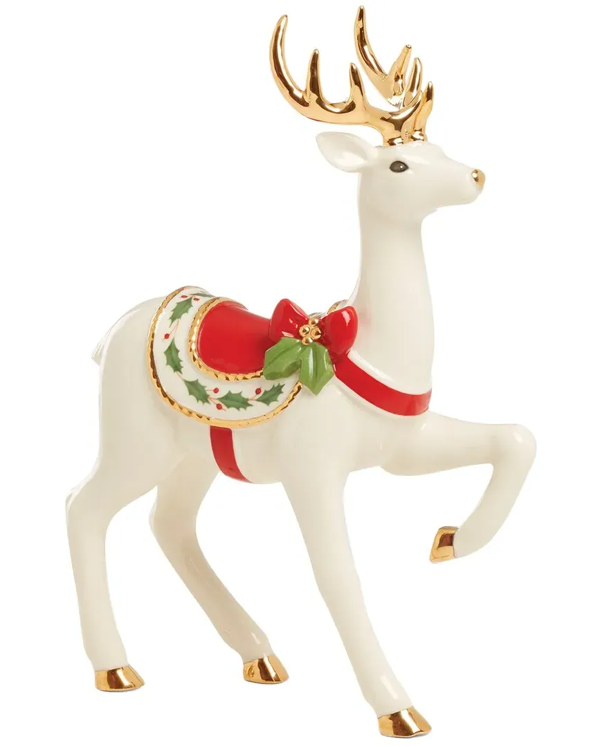Standing Reindeer Figurine - Ivory, Porcelain image