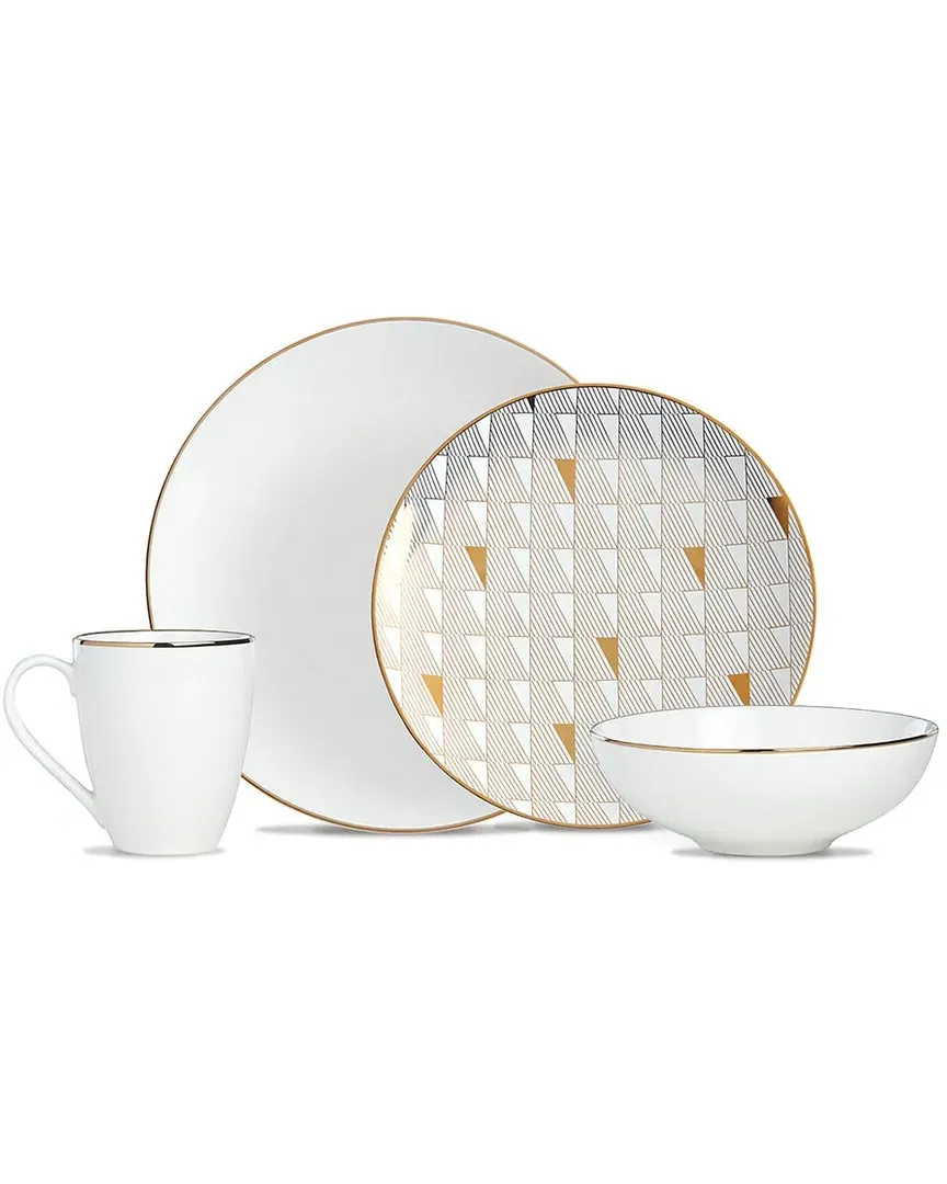 Trianna 4pc Place Setting - White, Porcelain image