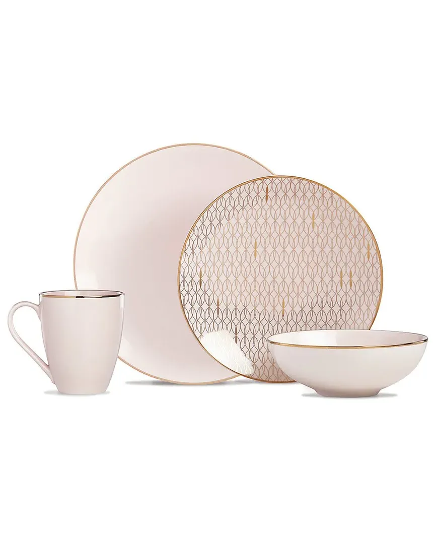 Trianna Blush 4pc Place Setting - Pink, Porcelain
