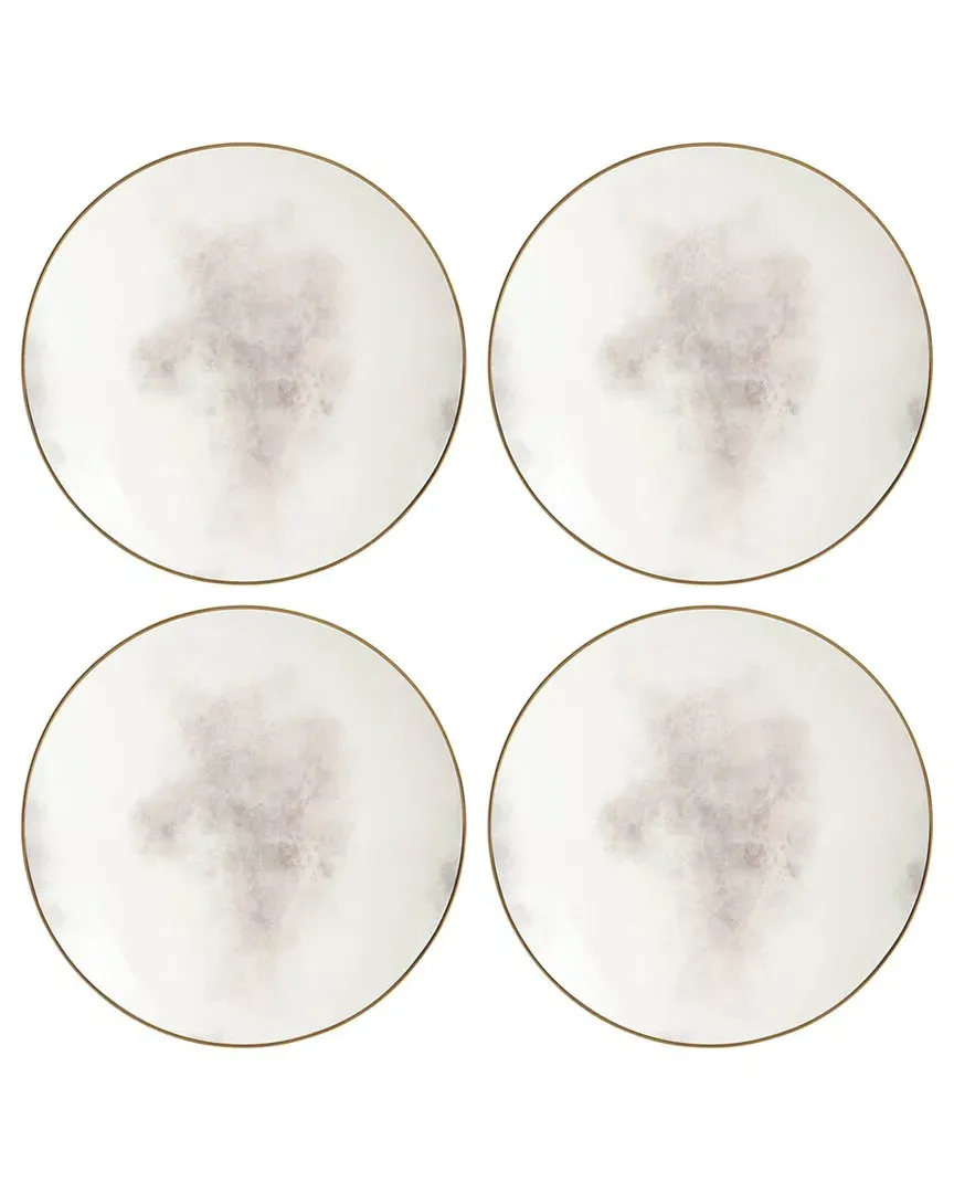 Trianna Set of 4 Coupe Salad Plates - Multi, Porcelain