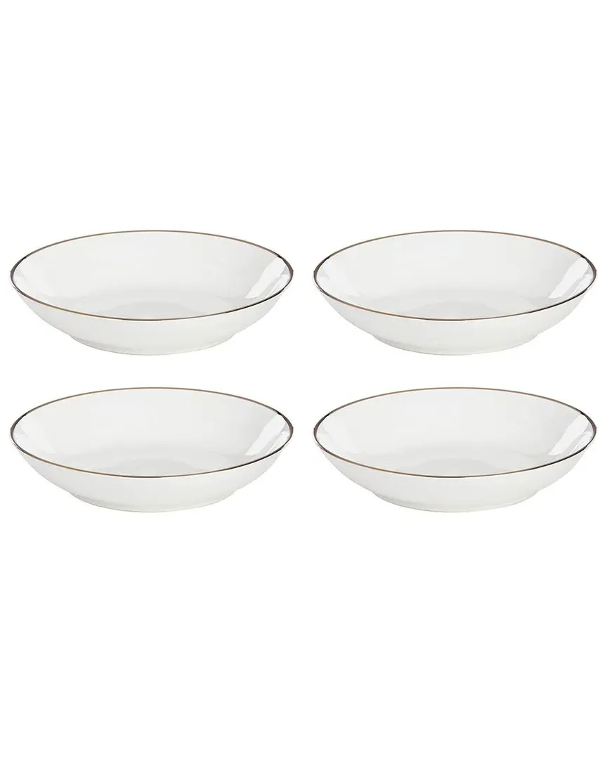 Trianna Set of 4 Pasta Bowls - White, Porcelain