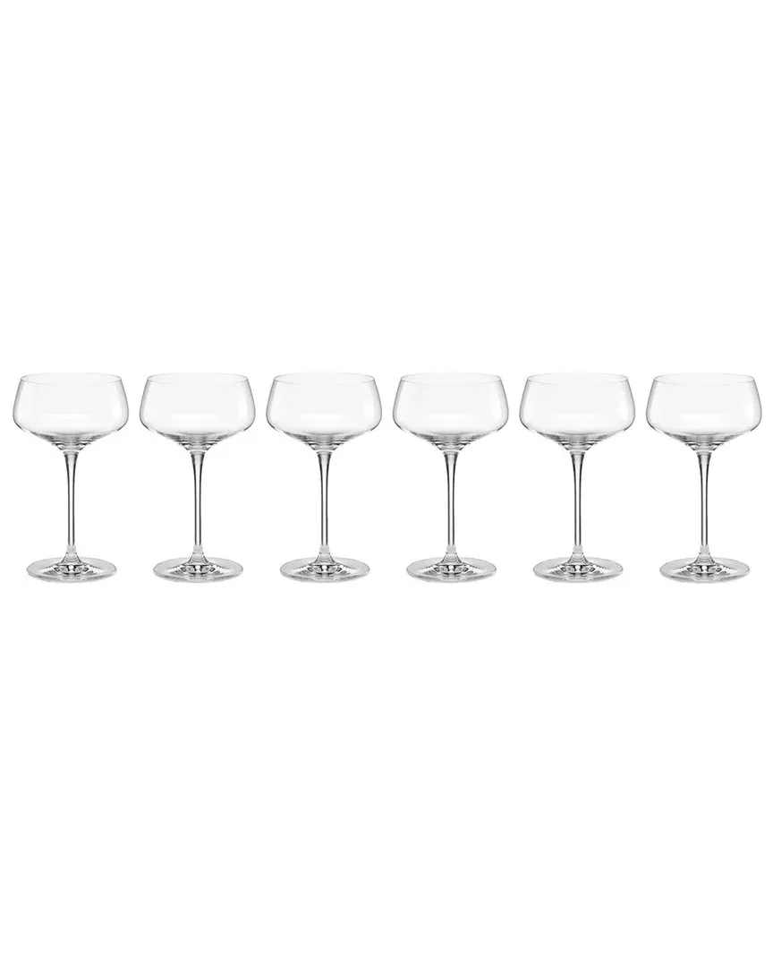 Tuscany Classics Set of 6 Angled Coupes - Clear image
