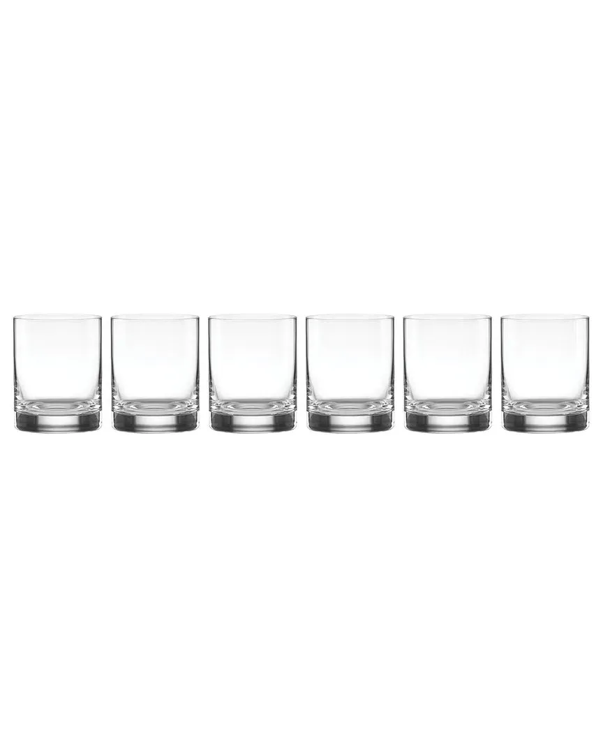 Tuscany Classics Set of 6 Double Old Fashioned Glasses - Clear