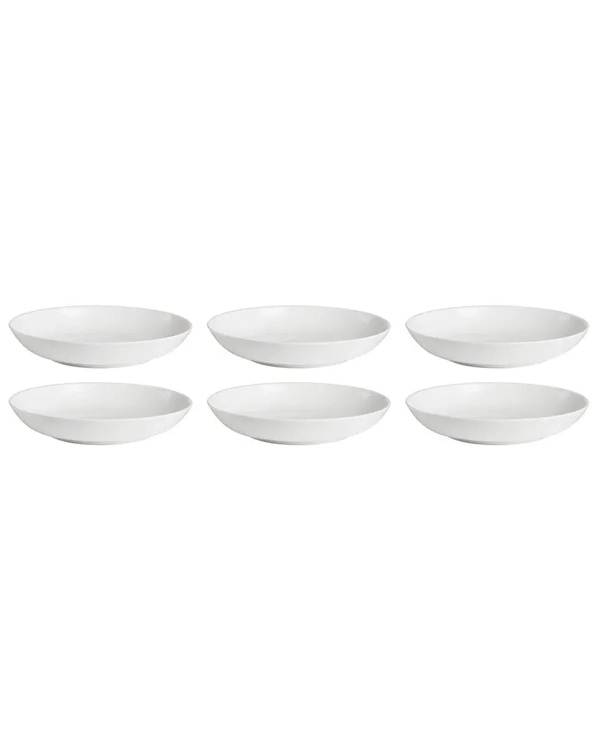 Tuscany Classics Set of 6 Pasta Bowls - White