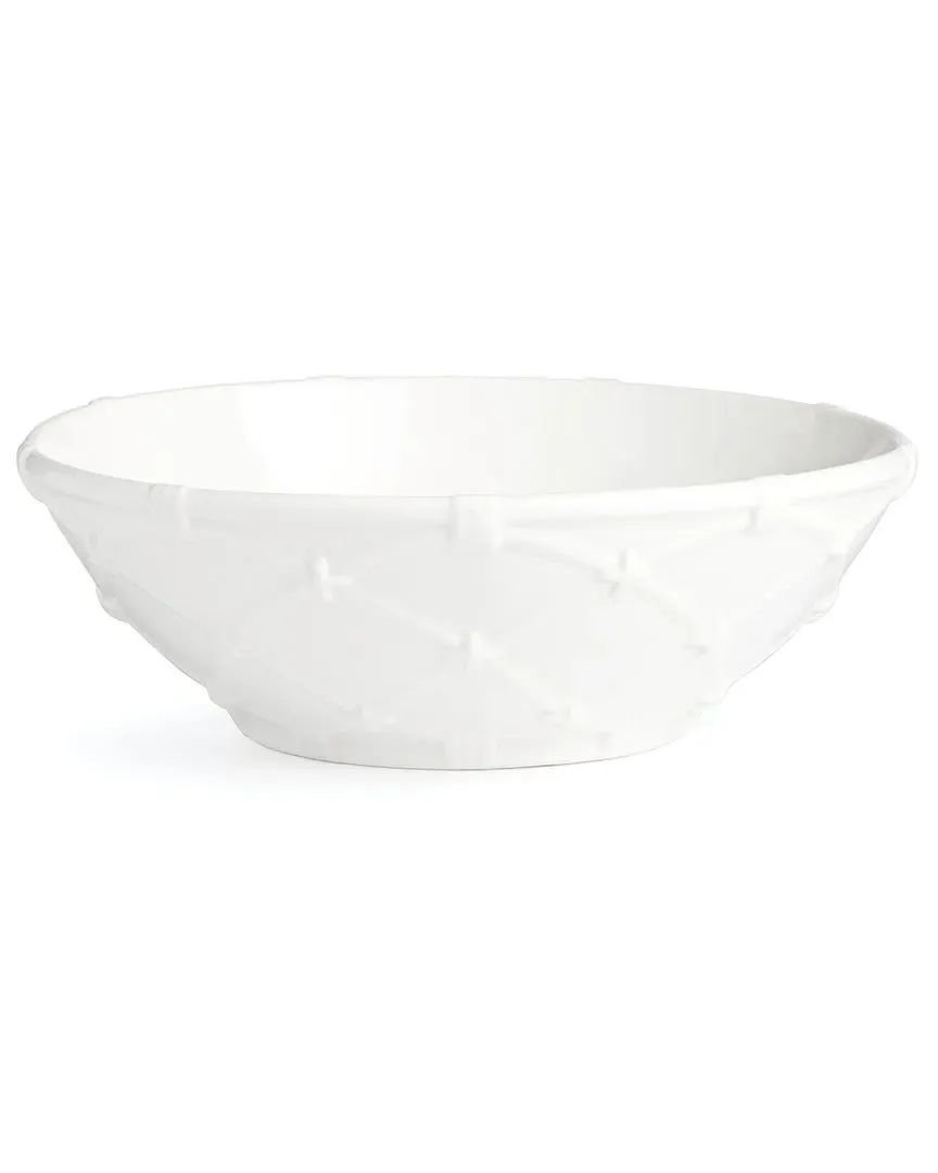 Wicker Creek Serving Bowl - White, Porcelain
