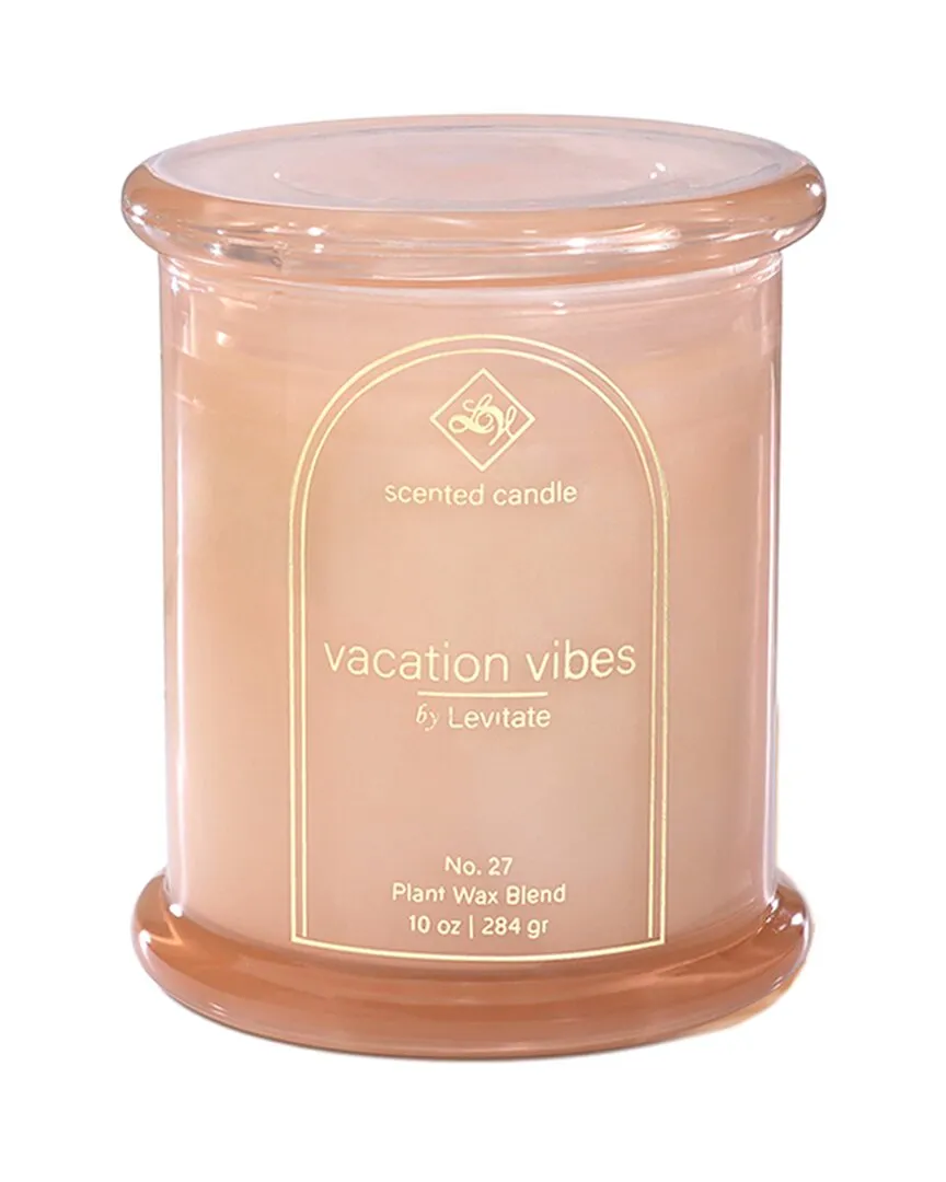Island Essence 10oz Candle - Vacation Vibes, Peach Glass