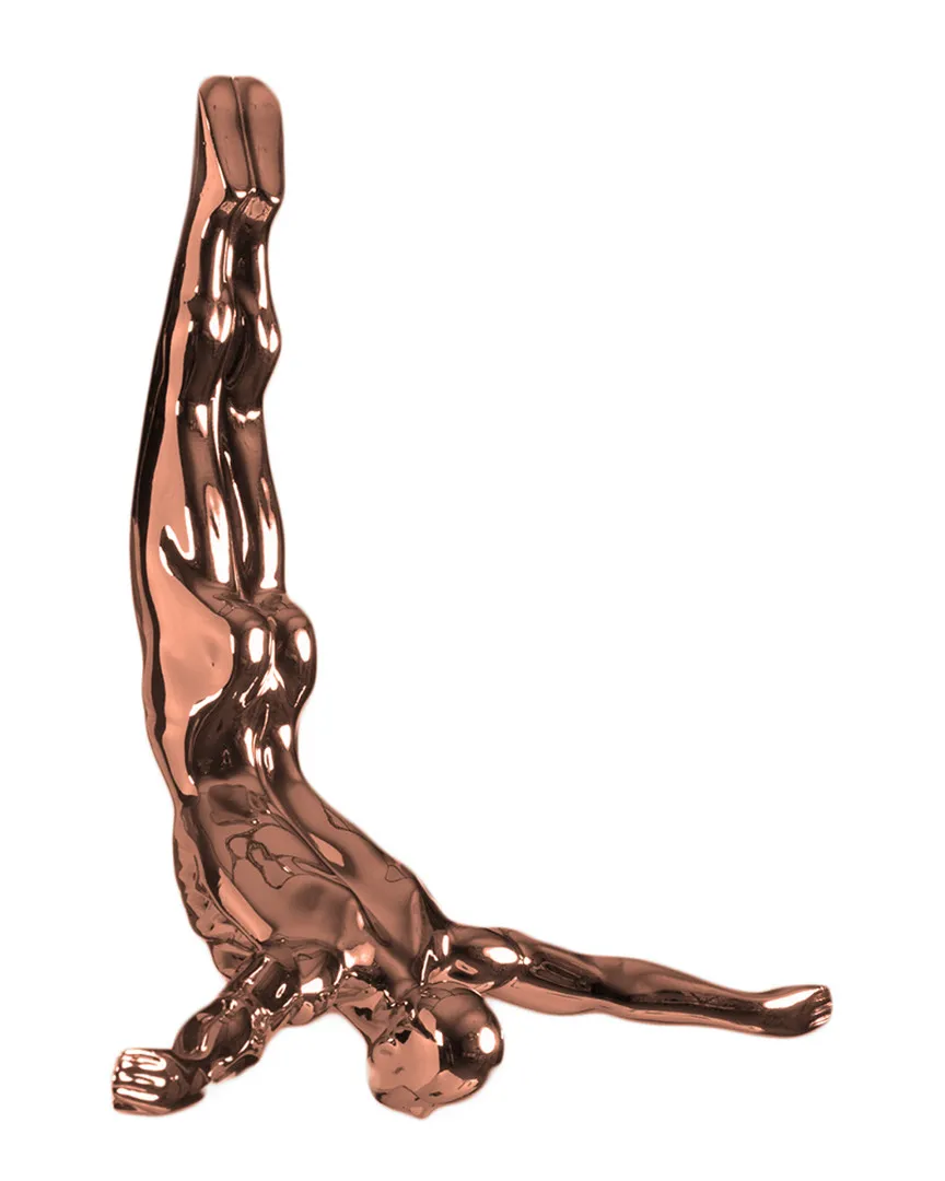 Wall Diver Wall Art - Bronze, Resin