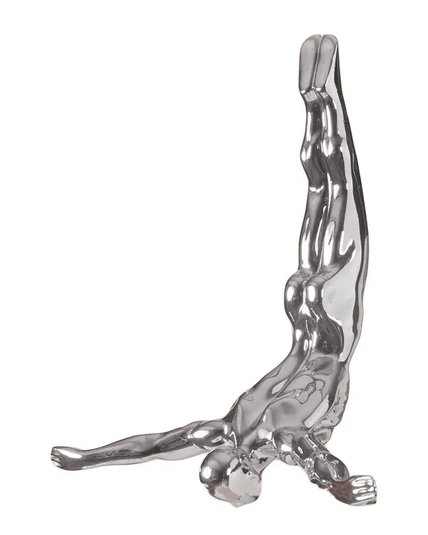 Wall Diver Wall Art - Silver, Resin