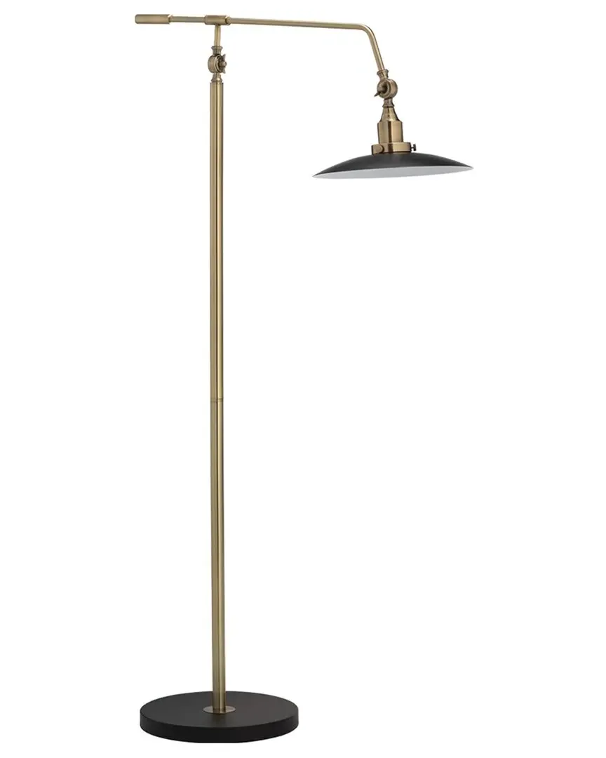 Hewson Adjustable Floor Lamp - Antique Brass image