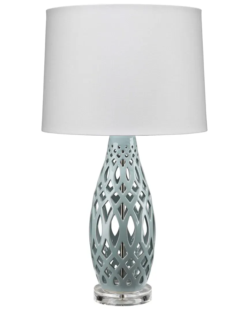 Hewson Filigree Table Lamp - White, Ceramic image