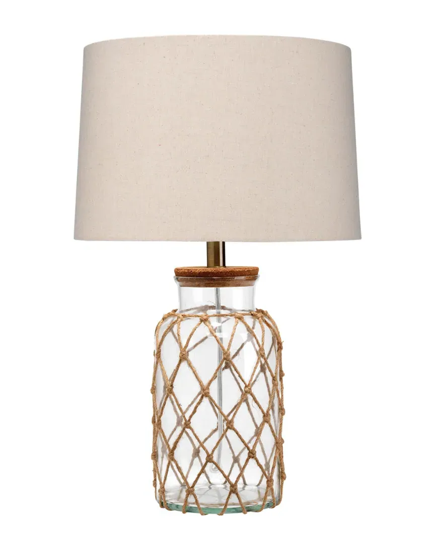 Hugo Table Lamp - Natural Rope, Clear Glass image