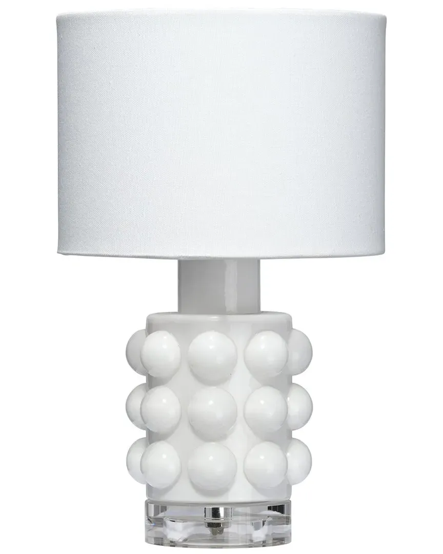 Seltzer Table Lamp - White, Hand-Blown Glass