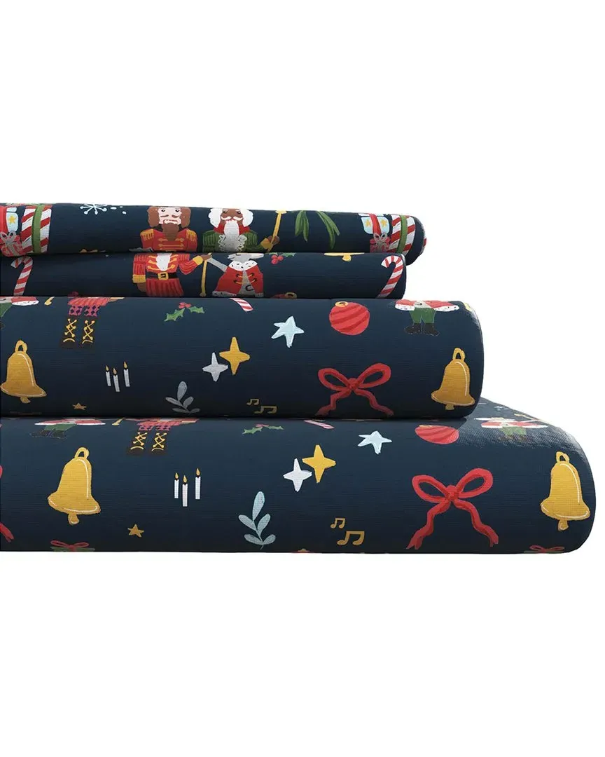 Holiday Flannel Sheet Set - Nutcracker, Turkish Cotton image