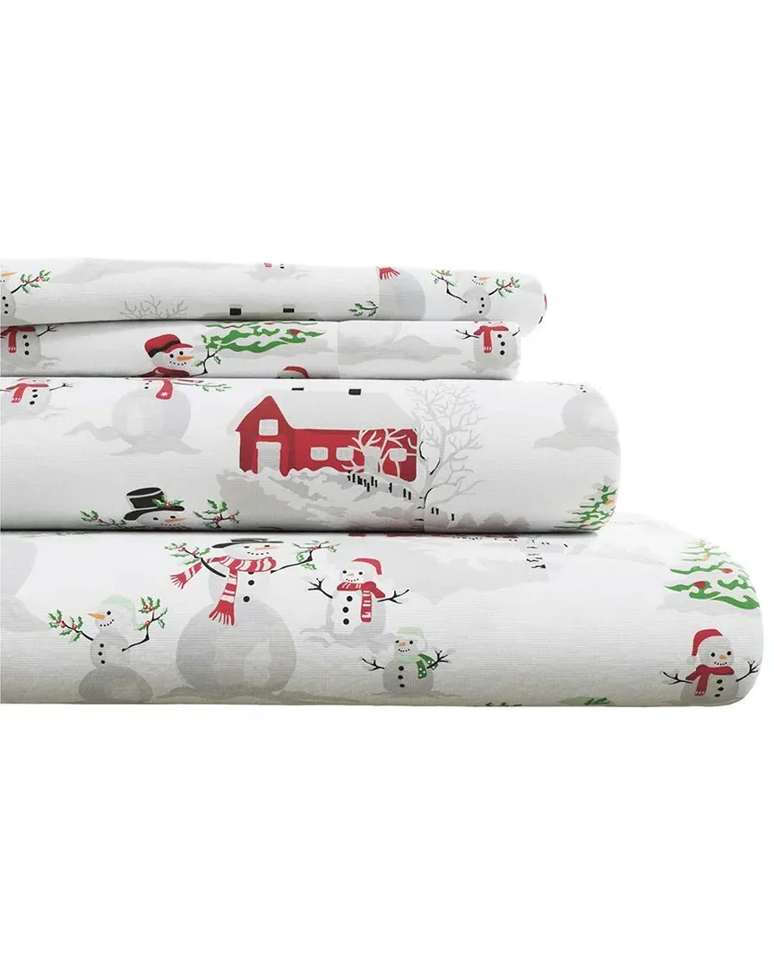 Holiday Flannel Sheet Set - Winter Wonderland, Turkish Cotton
