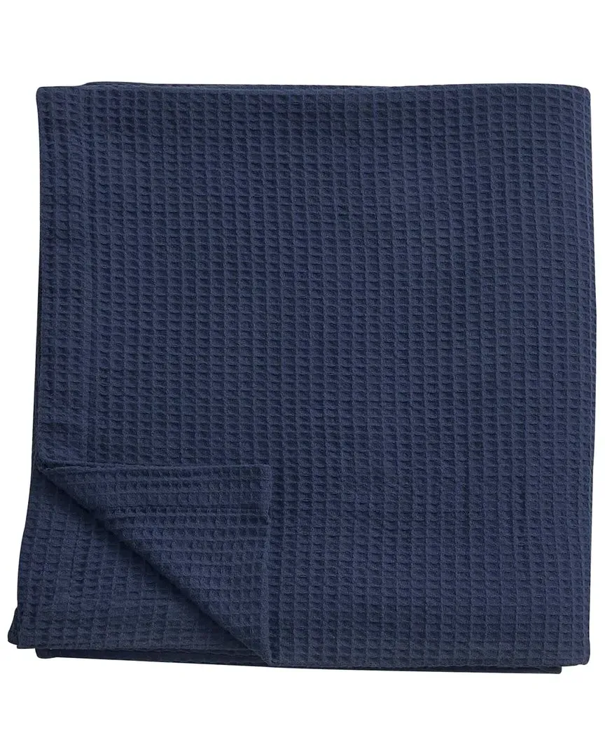 Waffle Weave Cotton Blanket - Navy