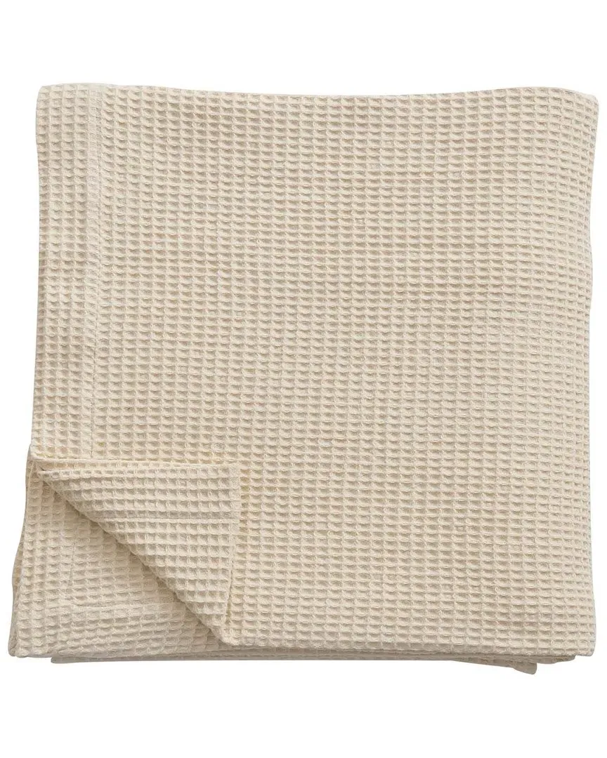 Waffle Weave Cotton Blanket - Oatmeal