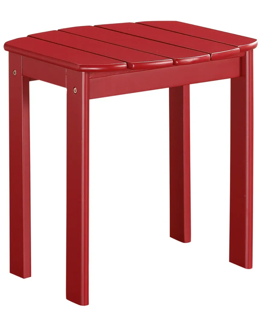 Adirondack End Table - Red, Acacia