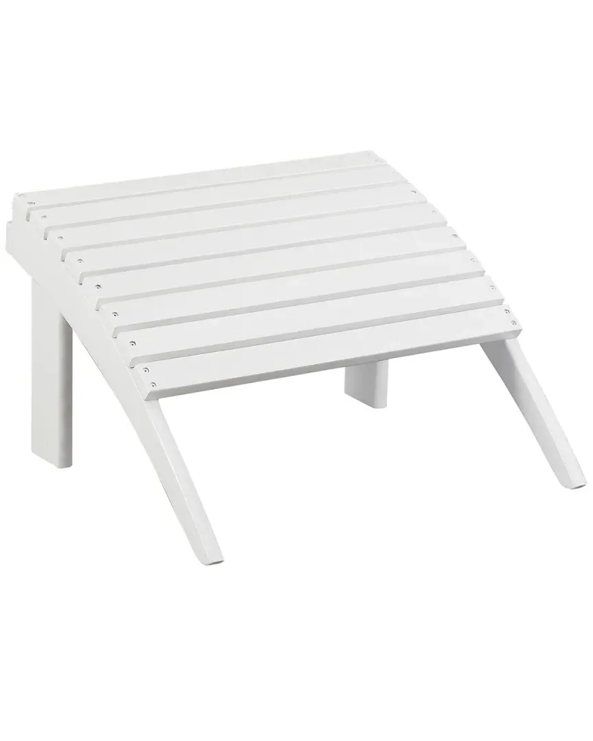 Adirondack Ottoman - White, Acacia