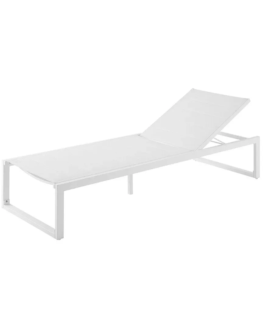 Alora Outdoor Chaise Lounge - White, Aluminum image