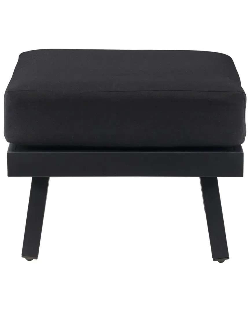 Alora Outdoor Ottoman - Black, Aluminum image