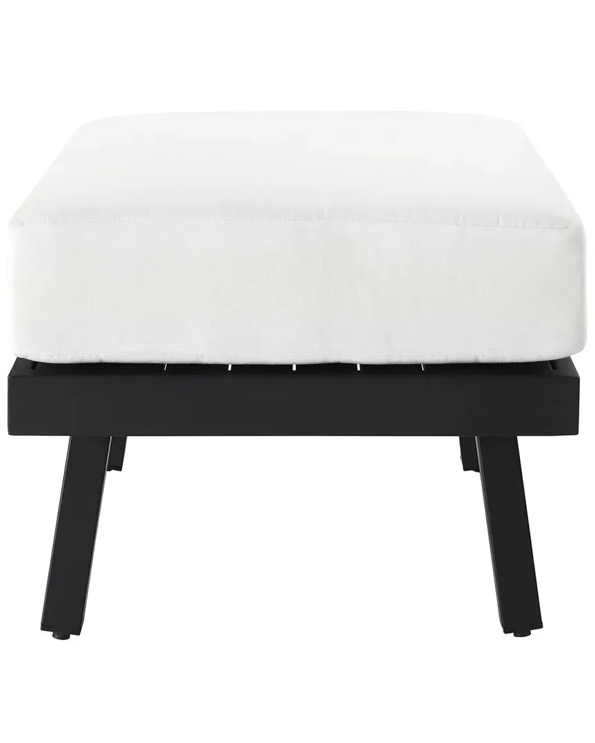Alora Outdoor Ottoman - Natural, Aluminum