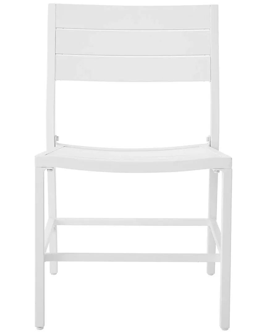 Alora Pack of 2 Outdoor Dining Chairs - White, Aluminum