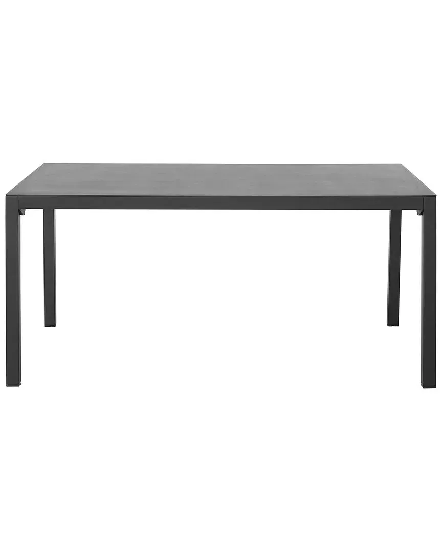Alora Rectangular Dining Table - Black, Aluminum image