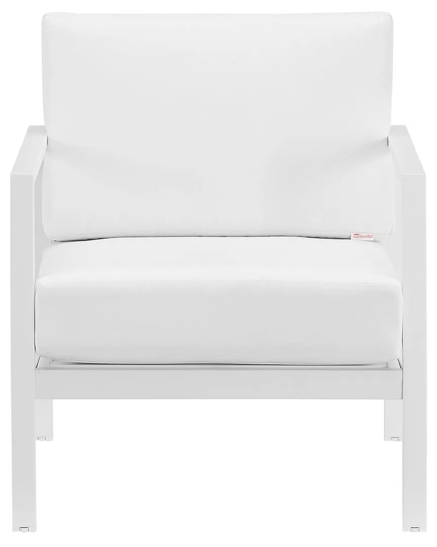 Alora Single Outdoor Chair - White, Aluminum