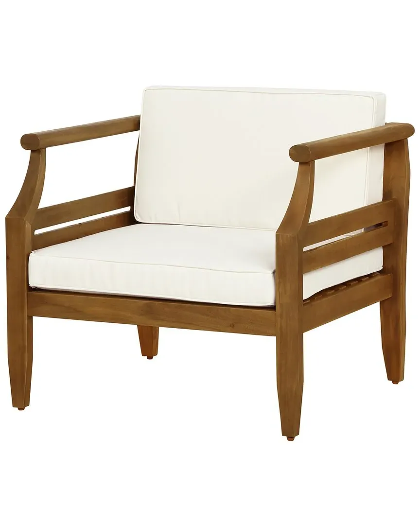 Arlen Outdoor Club Chair - Brown, Acacia image