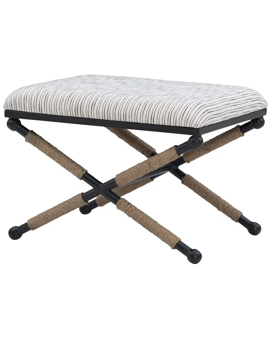 Ashburn Campaign Accent Stool - Striped image