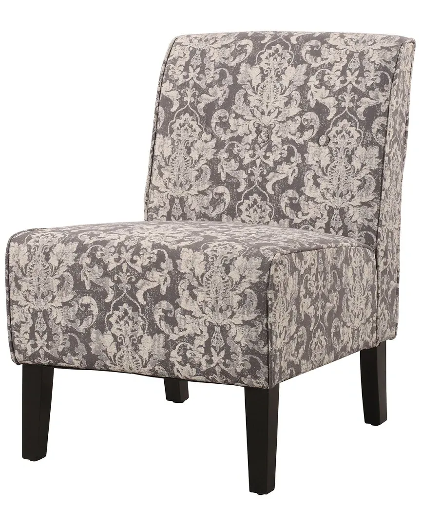 Bella Accent Chair - Gray Damask image