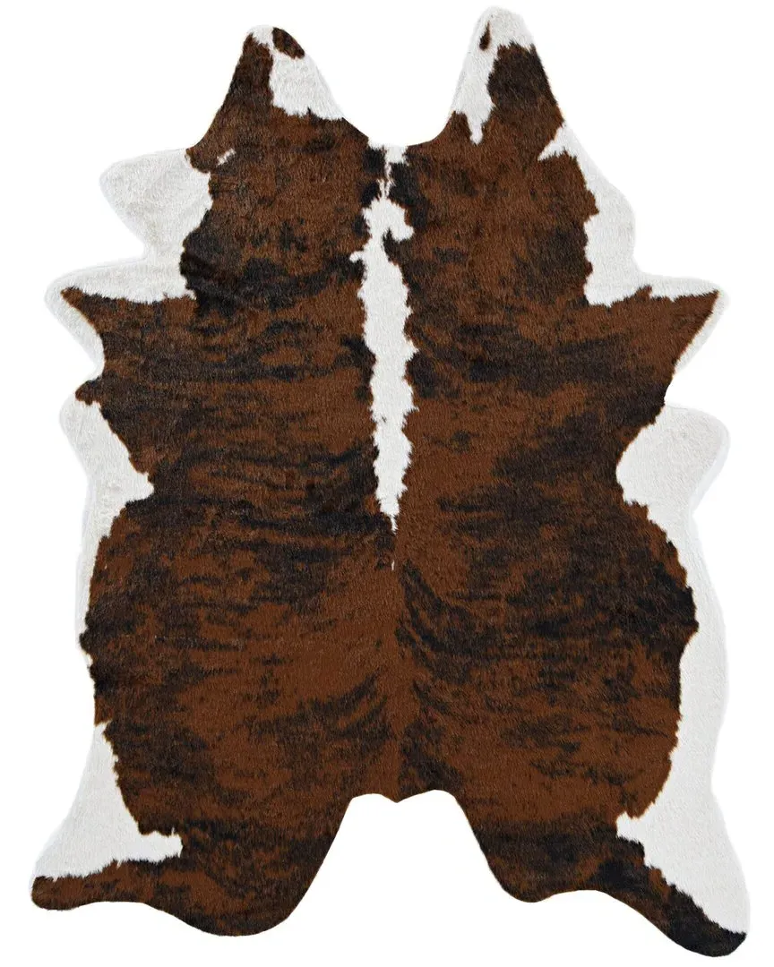 Brindle Design Area Rug - Brown, Polyester