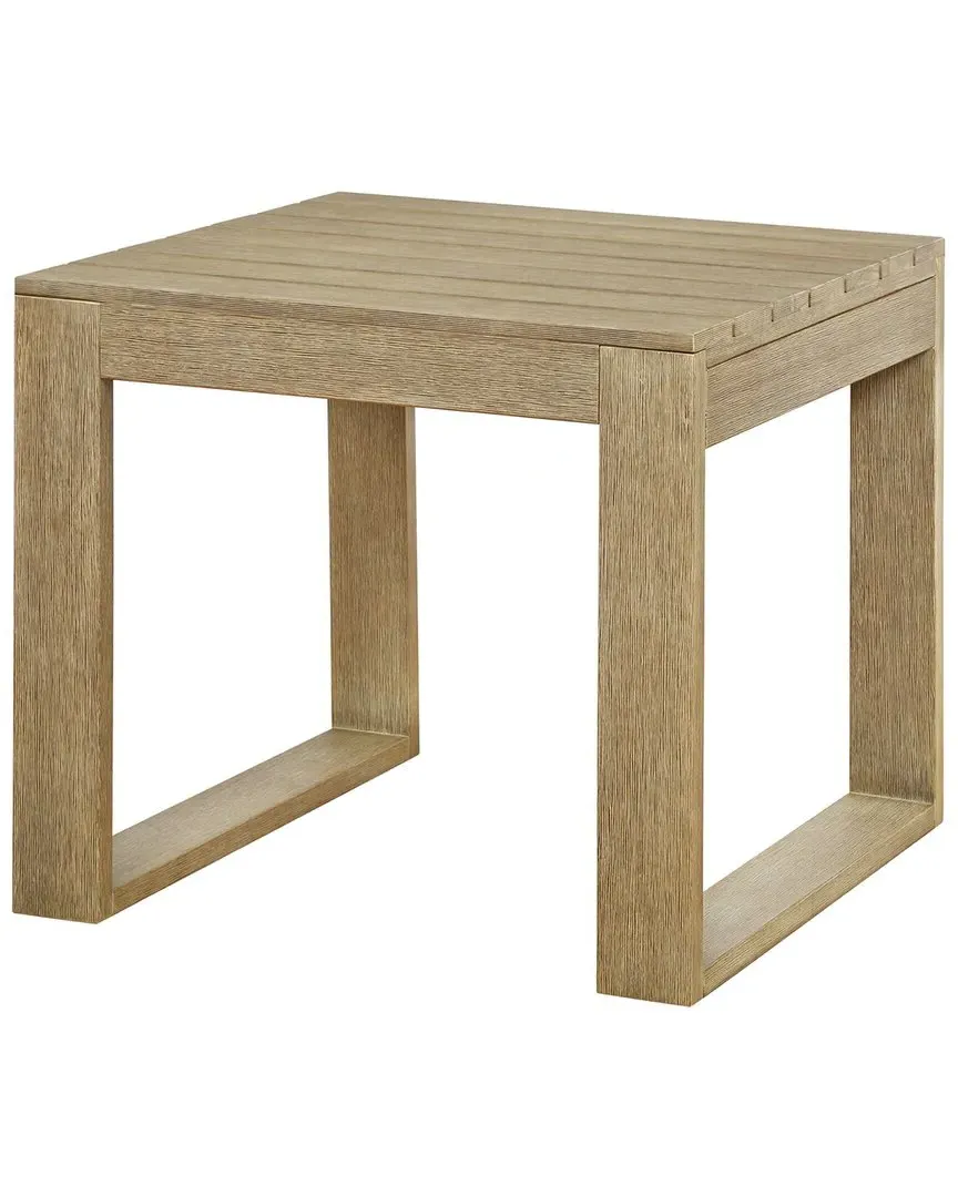 Brinley Outdoor Side Table - Natural, Eucalyptus
