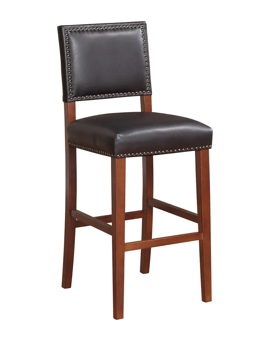 Brook Bar Stool - Sapele, Vinyl