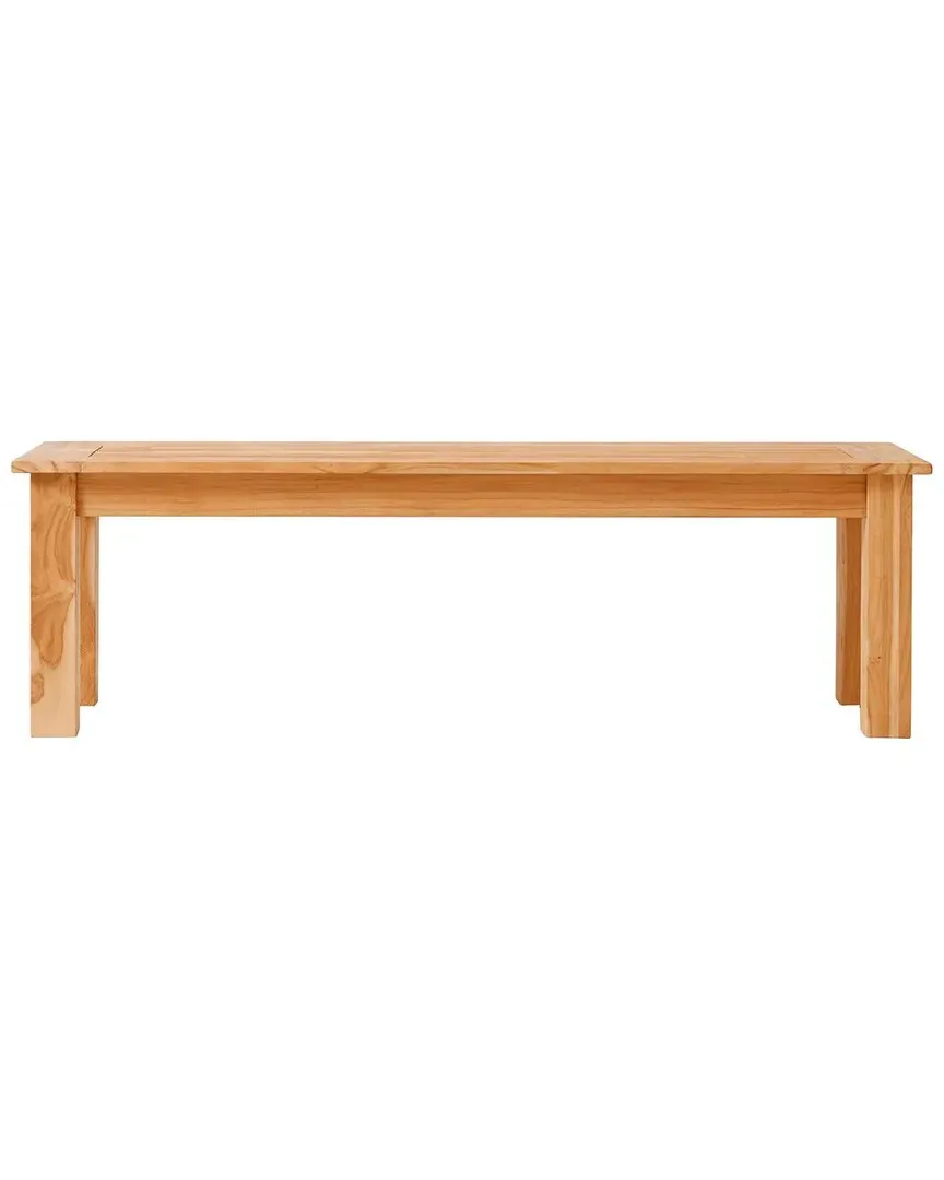 Cannon 80in Outdoor Dining Bench - Natural, Teak
