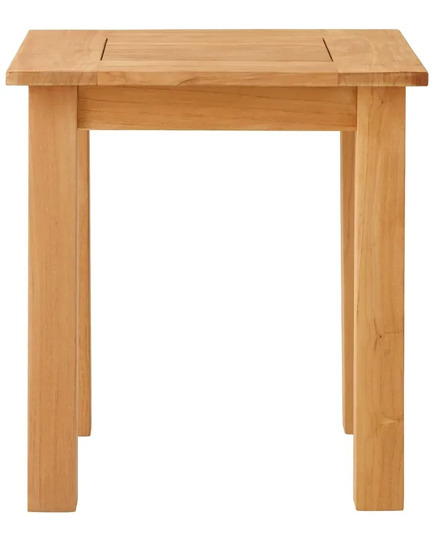 Cannon Outdoor Side Table - Natural, Teak image