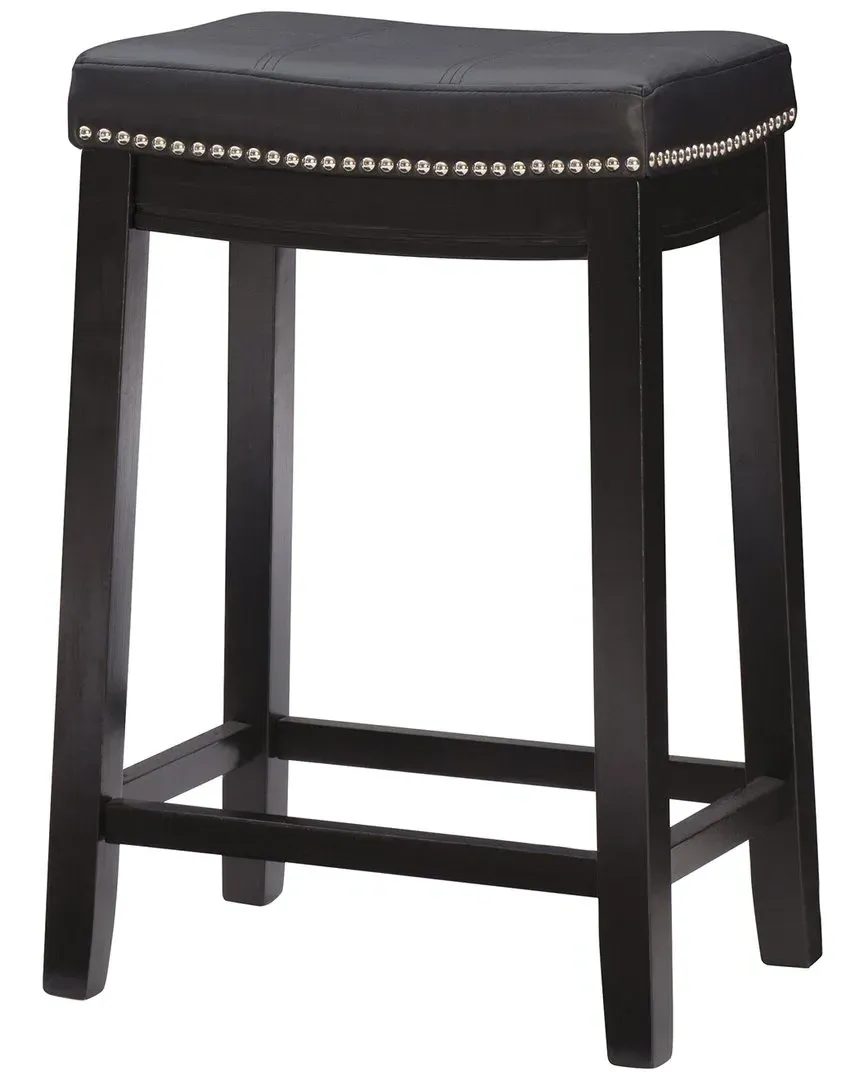 Claridge Counter Stool - Black, Faux Leather image