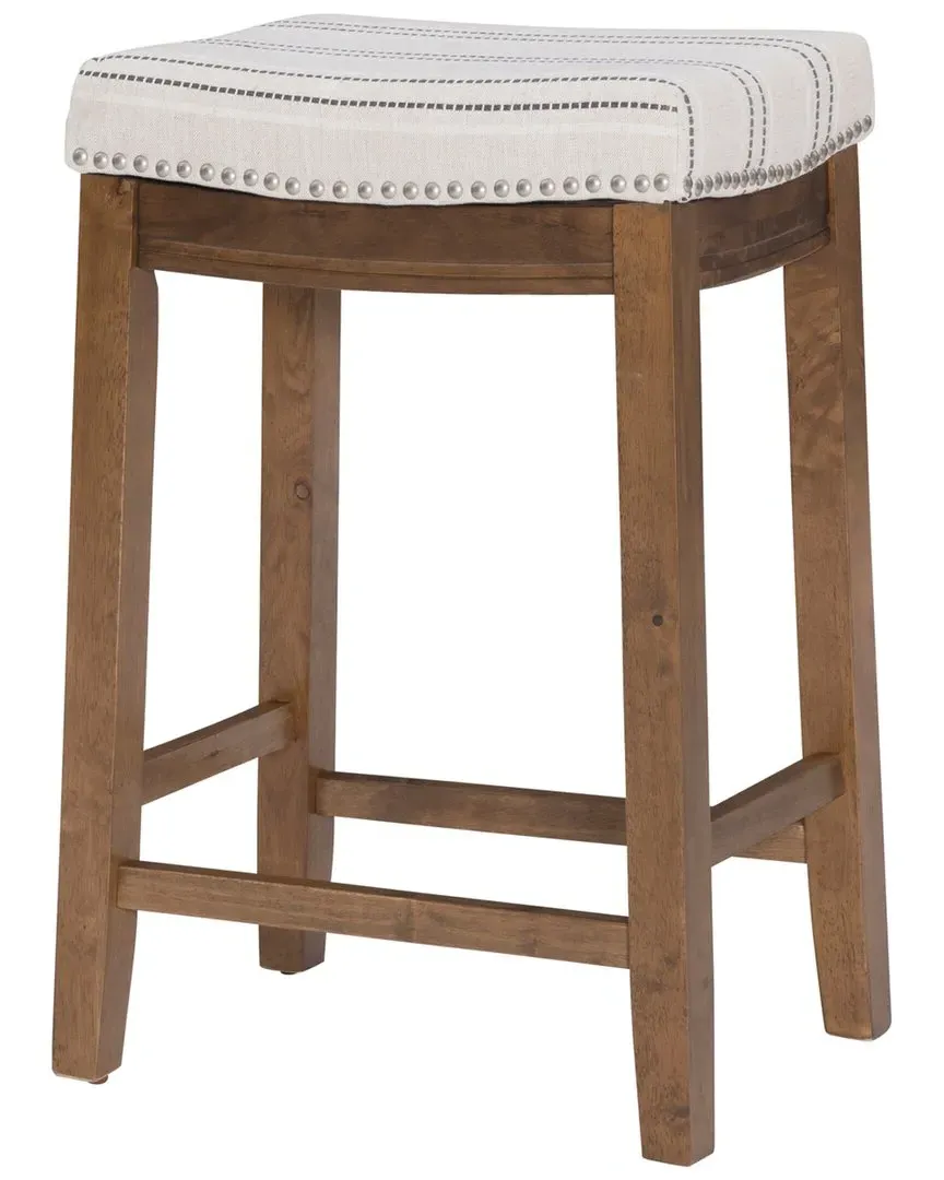 Claridge Counter Stool - Brown, Rubberwood