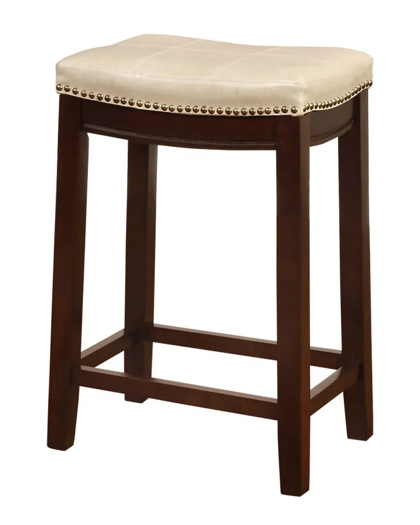 Claridge Counter Stool - Dark Brown, Rubberwood