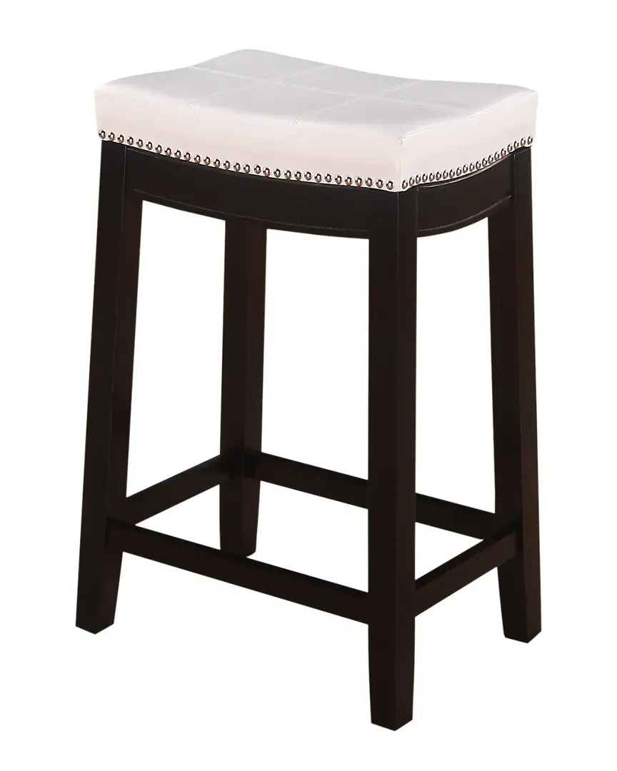 Claridge Patches Counter Stool - Dark Brown, Hardwood