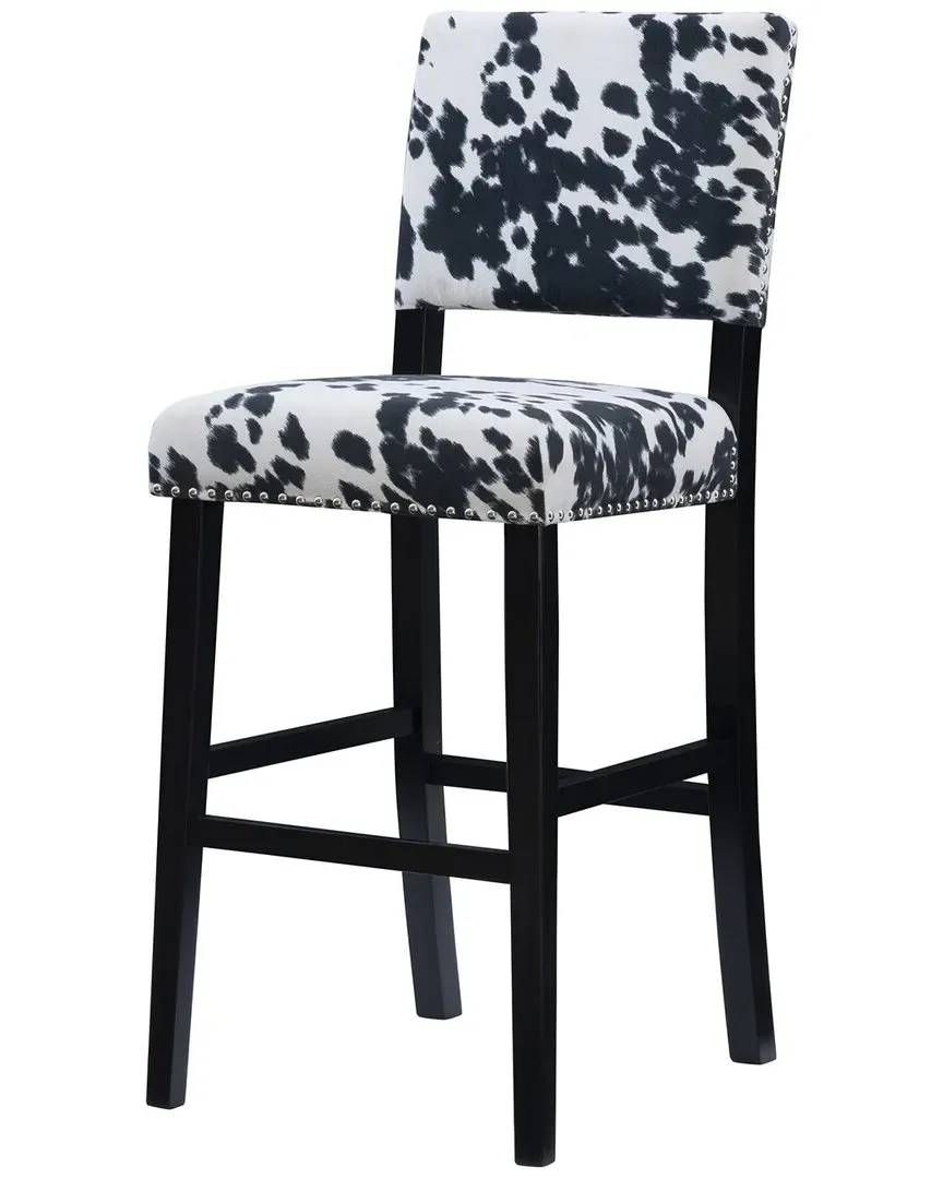 Corey Bar Stool - Black, Microfiber image