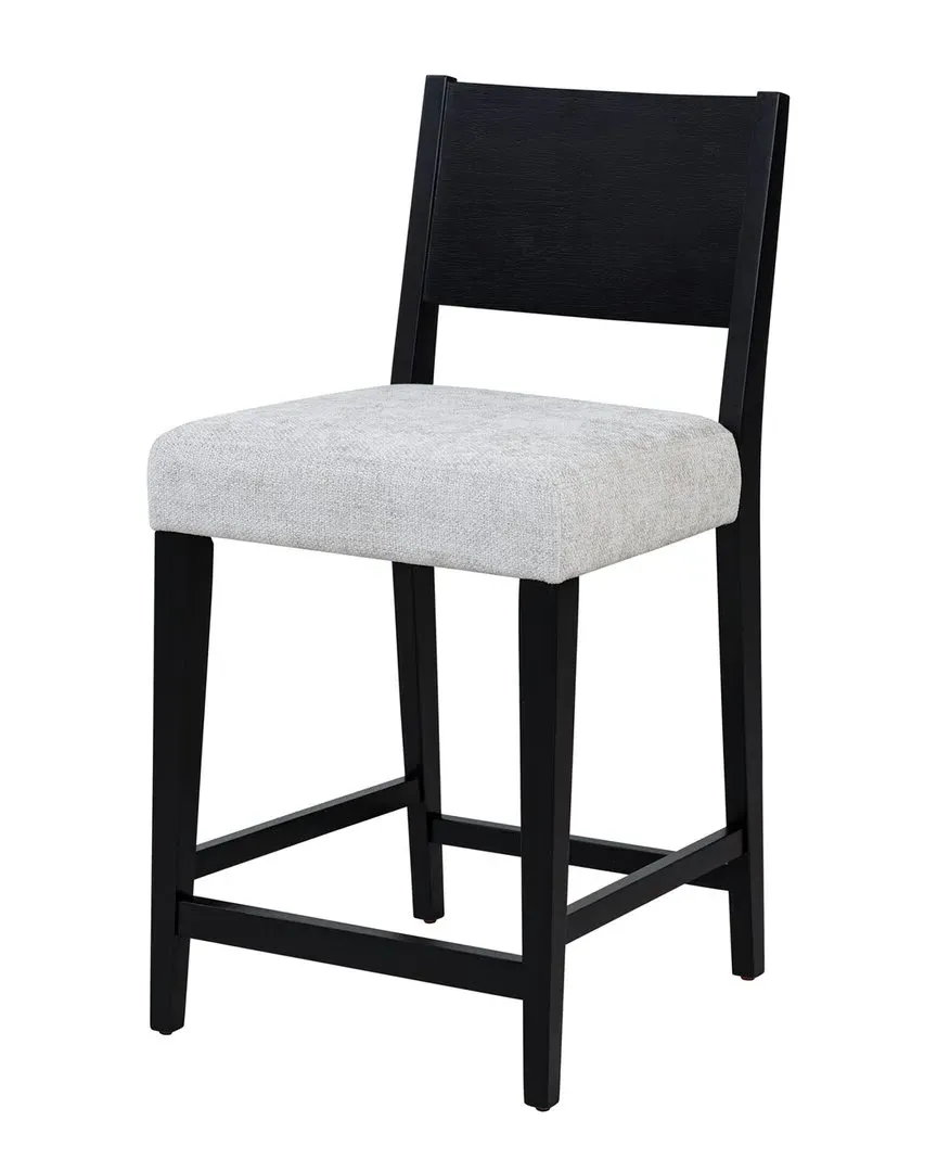 Cosgrove Upholstered Counter Stool - Black, Rubberwood image