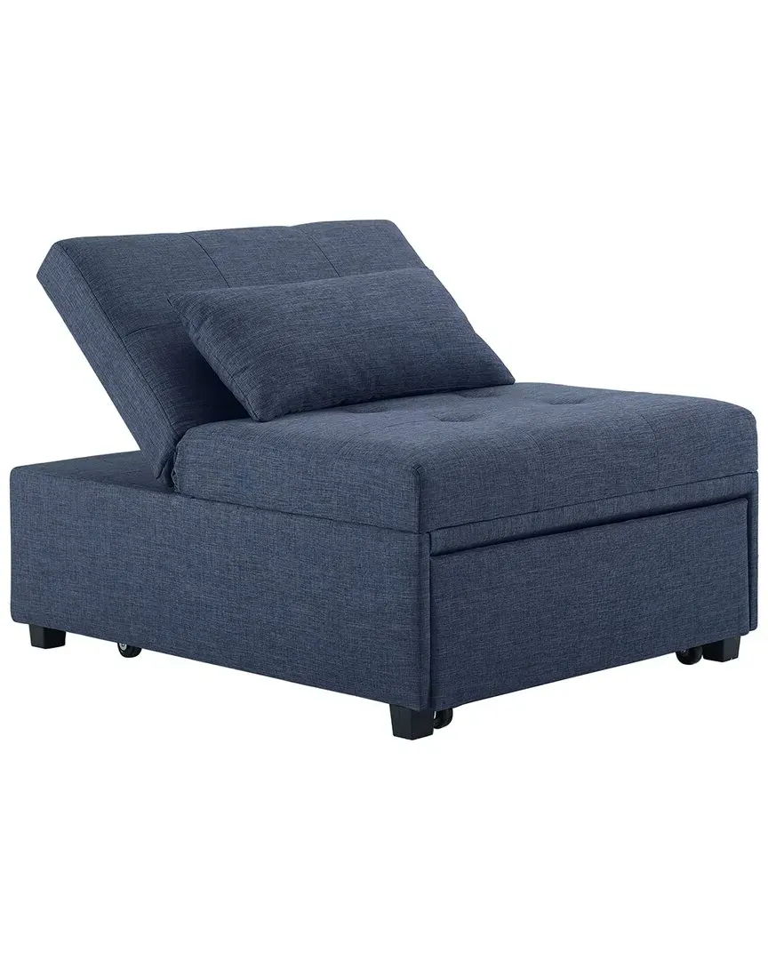 Dozer Convertible Sofa Chair - Blue, Fabric image