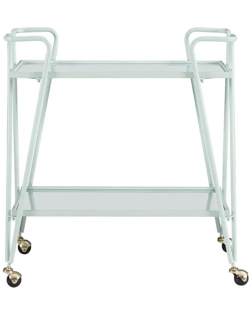 Ellie Bar Cart - Mint, Steel