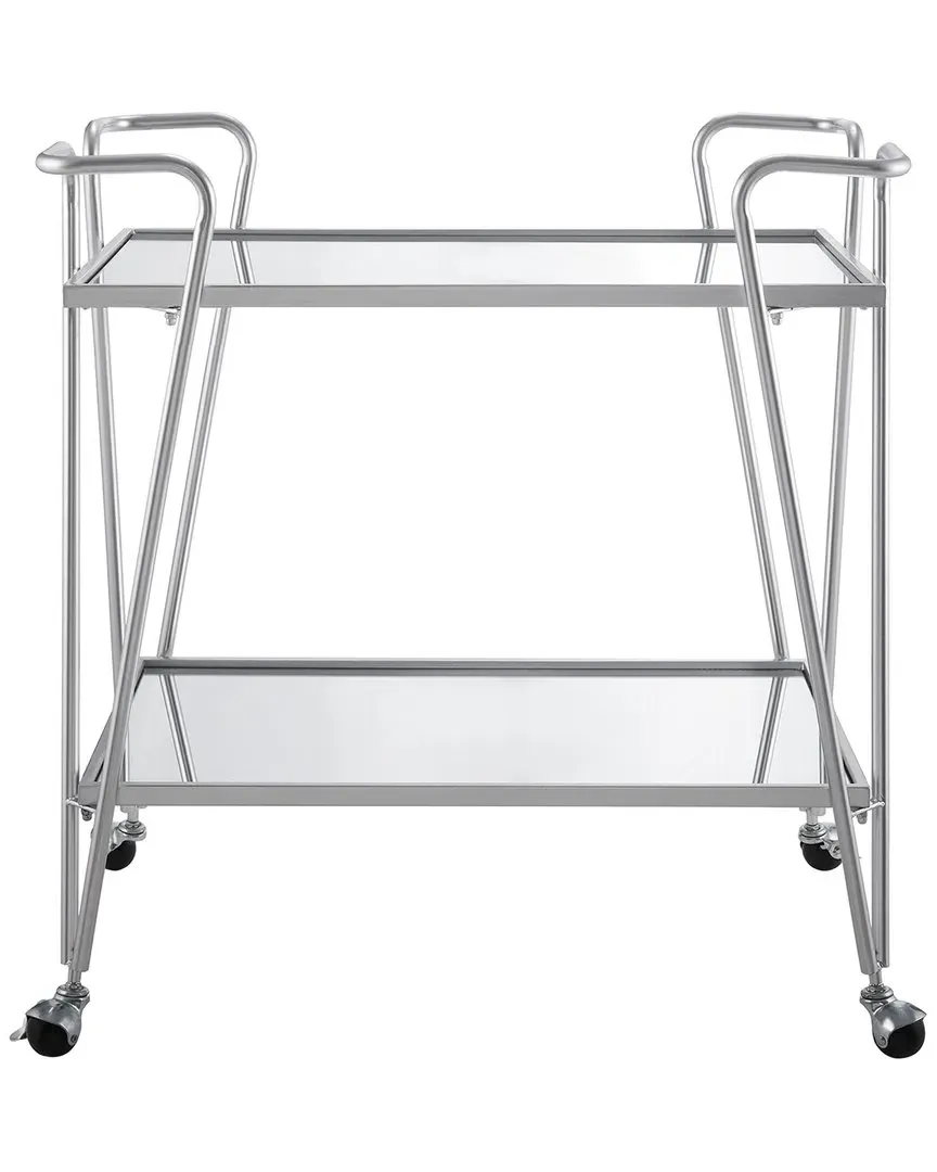 Ellie Bar Cart - Silver, Steel